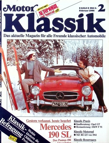 Deckblatt Motor Klassik (02/1986)